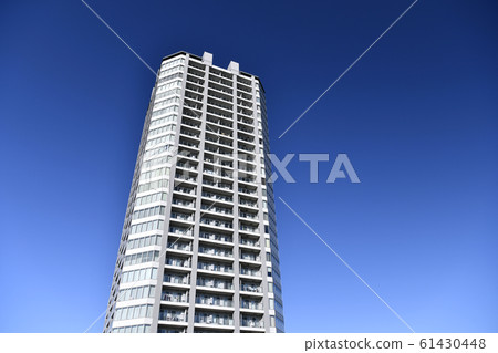 日本的橫濱都市風景我想在Nagatsuta站前面看塔樓公寓等 61430448