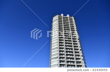 日本的橫濱都市風景我想在Nagatsuta站前面看塔樓公寓等 61430450