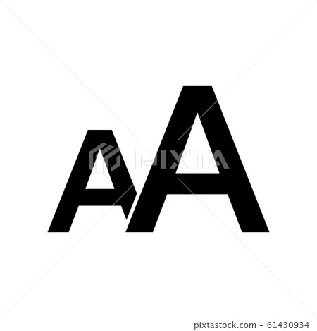 Black size font symbol for banner, general design Black size font symbol for banner, general design 61430934