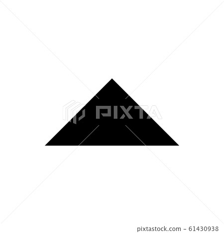 Black up symbol for banner, general design print Black up symbol for banner, general design print 61430938