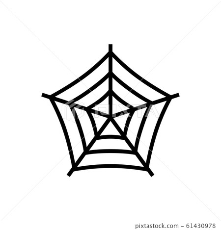 Black Spider net symbol for banner, general design 61430978