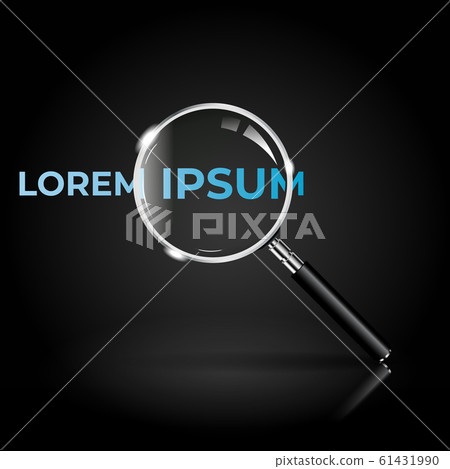 Magnifying glass realistic Magnifying glass realistic 61431990
