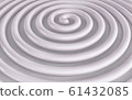 White wavy background color splash, elegant classy design. 3d render 61432085