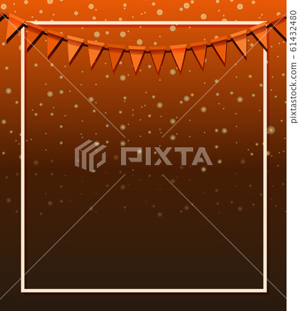Background design with orange flags Background design with orange flags 61432480