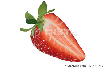Strawberry strawberry cross section 61432747