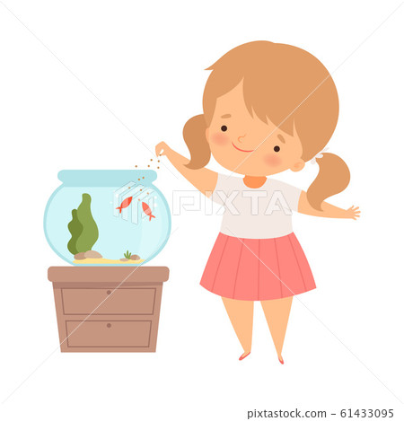 feeding pet fish