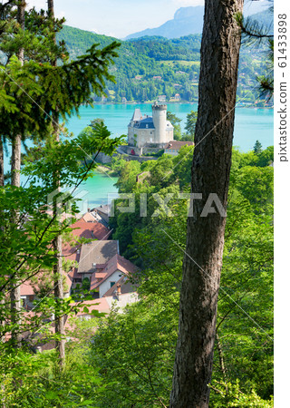 View of the Annecy lake with castle of Duingt View of the Annecy lake with castle of Duingt 61433898