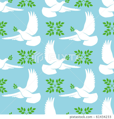 White dove seamless pattern White dove seamless pattern 61434233