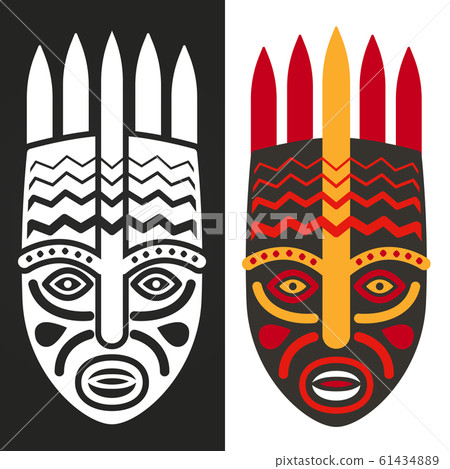 Tribal maya african masks 61434889