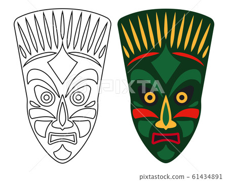 Tribal african masks 61434891
