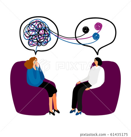 Psychotherapy concept illustration Psychotherapy concept illustration 61435175