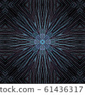 Round abstract geometric pattern. Mandala. 61436317