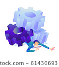 承受困難系統壓力的男人 61436693