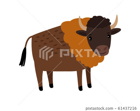 Bison wild animal cartoon icon Bison wild animal cartoon icon 61437216