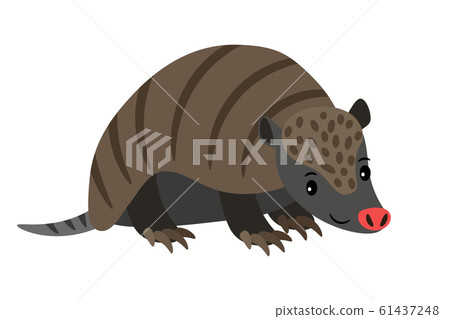 Armadillo cartoon animal icon 61437248
