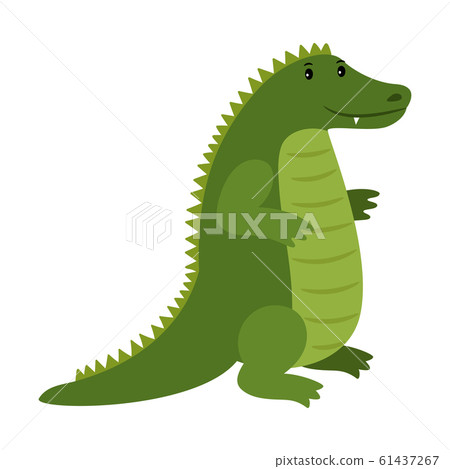 Alligator. Vector happy cartoon crocodile mascot Alligator. Vector happy cartoon crocodile mascot 61437267