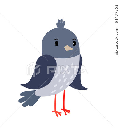 Pigeon cartoon bird icon 61437352