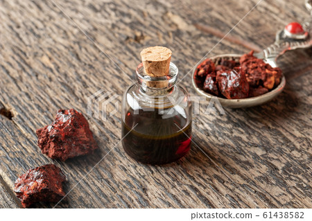 A bottle of  sangre de drago oil with Croton lechleri resin 61438582