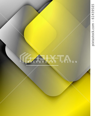 Rounded squares shapes composition geometric abstract background. 3D shadow effects and fluid gradients. Modern overlapping forms. Rounded squares shapes composition geometric abstract background. 3D shadow effects and fluid gradients. Modern overlapping forms. 61439585