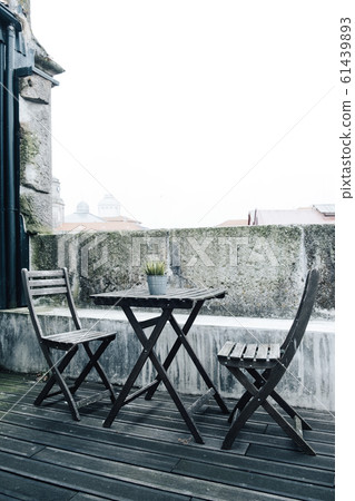 roof terrace in the old town of Porto, in Portugal roof terrace in the old town of Porto, in Portugal 61439893