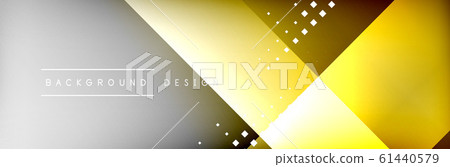 Abstract background - squares and lines composition created with lights and shadows. Technology or business digital template 61440579