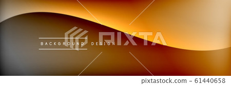 Flowing waves with 3d shadow effects and fluid gradients. Dynamic trendy abstract background. Vector Illustration Flowing waves with 3d shadow effects and fluid gradients. Dynamic trendy abstract background. Vector Illustration 61440658