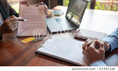Financial Planning concept, investor colleagues 61442186