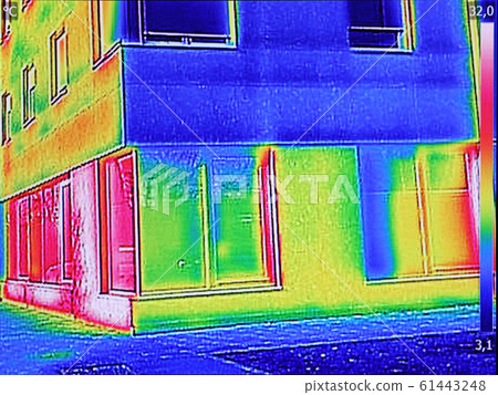 Thermal image Heat Loss at the Residential 61443248