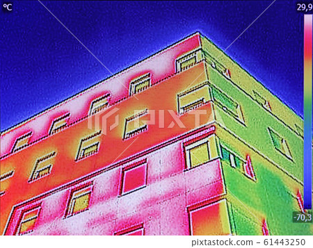 Thermal image Heat Loss at the Residential 61443250