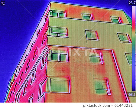 Thermal image Heat Loss at the Residential 61443251