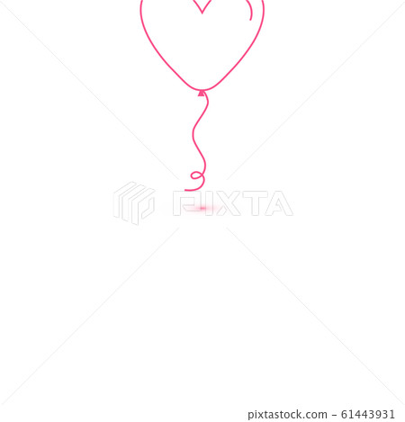 Heart balloon isolated single linear icon for... - Stock Illustration ...