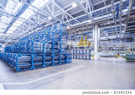 spare parts in a car plant 61445354