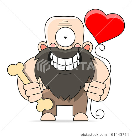 Cartoon Cyclops Hand Drawn Design Element For 61445724
