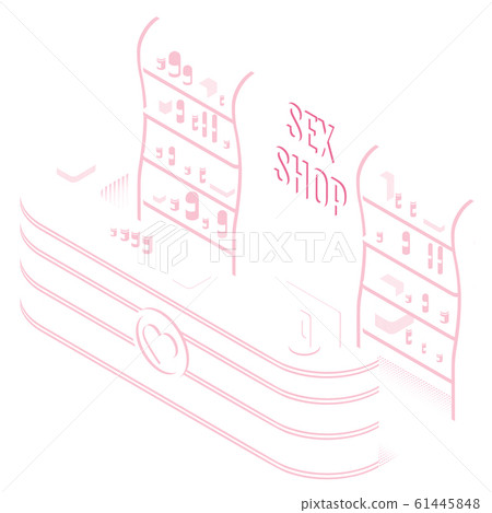 Isometric Sex shop with place for sales assistant or Doctor Isometric Sex shop with place for sales assistant or Doctor 61445848