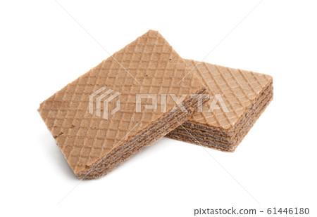 chocolate waffles isolated chocolate waffles isolated 61446180