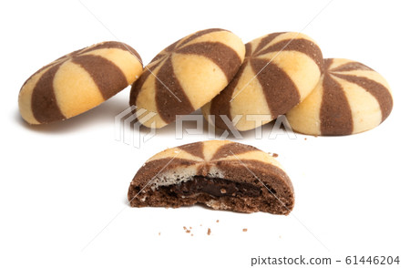 cookies with chocolate cream isolated cookies with chocolate cream isolated 61446204