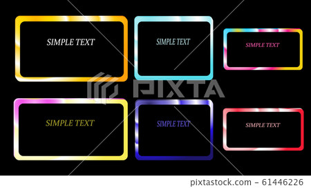 A set of six frames of rectangular and square 61446226