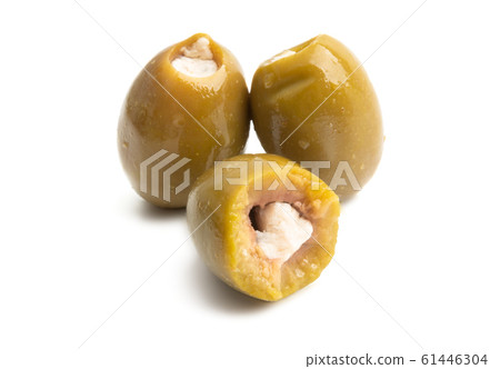 stuffed olives isolated stuffed olives isolated 61446304