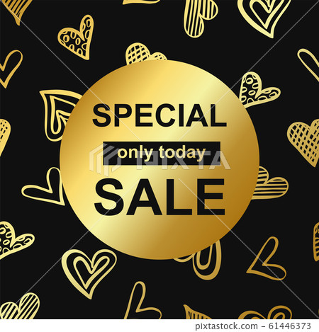 Special sale gold card template 61446373