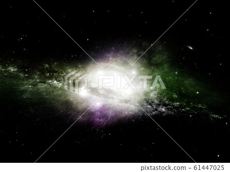 Stars, dust and gas nebula in a far galaxy Stars, dust and gas nebula in a far galaxy 61447025