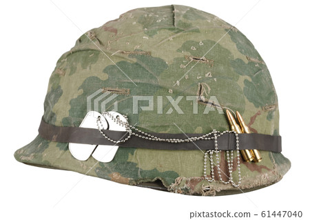 US Army helmet Vietnam war period with camouflage 61447040
