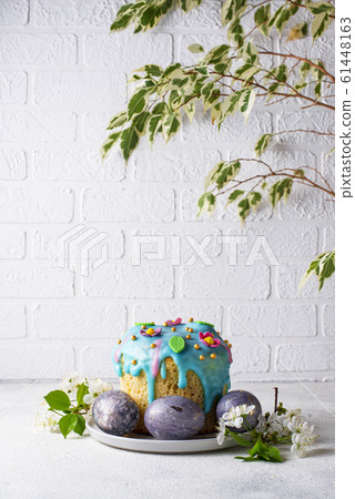 Traditional Easter cake with topping 61448163