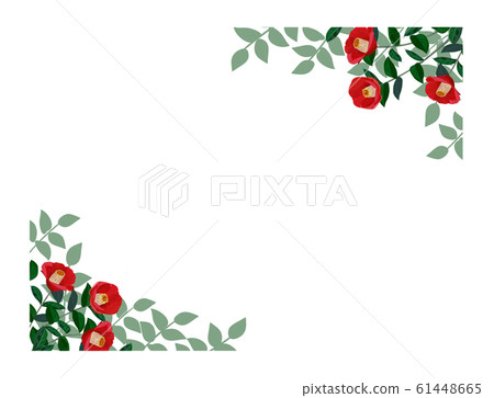 Rose flower frame 61448665