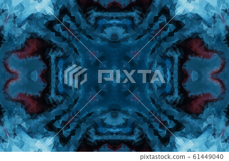 Winter fantasy abstract background. Kaleidoscopic geometric ornament. Decorative polygonal mosaic pattern. Winter fantasy abstract background. Kaleidoscopic geometric ornament. Decorative polygonal mosaic pattern. 61449040