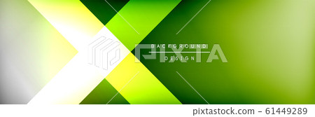 Abstract background - squares and lines composition created with lights and shadows. Technology or business digital template 61449289