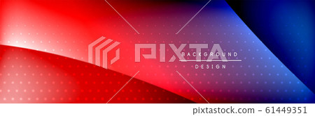 Flowing waves with 3d shadow effects and fluid gradients. Dynamic trendy abstract background. Vector Illustration Flowing waves with 3d shadow effects and fluid gradients. Dynamic trendy abstract background. Vector Illustration 61449351