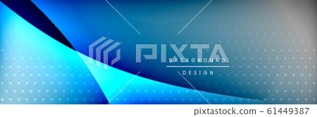 Flowing waves with 3d shadow effects and fluid gradients. Dynamic trendy abstract background. Vector Illustration Flowing waves with 3d shadow effects and fluid gradients. Dynamic trendy abstract background. Vector Illustration 61449387