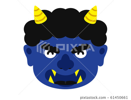 Illustration: Oni Oni Setsubun Beans Maki Material Facial Expression Face Blue Demon Aoni Blue Ao (with Vector) Illustration: Oni Oni Setsubun Beans Maki Material Facial Expression Face Blue Demon Aoni Blue Ao (with Vector) 61450661