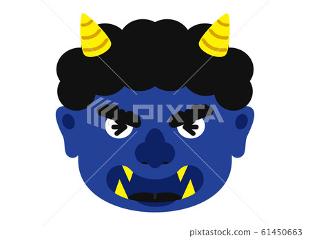 Illustration: Oni Oni Setsubun Beans Maki Material Facial Expression Face Blue Demon Aoni Blue Ao (with Vector) Illustration: Oni Oni Setsubun Beans Maki Material Facial Expression Face Blue Demon Aoni Blue Ao (with Vector) 61450663