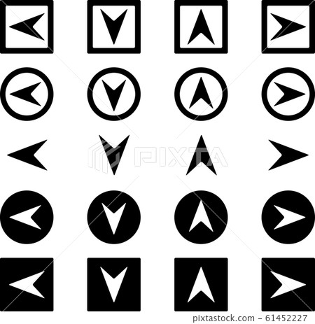Arrow icon four direction set Arrow icon four direction set 61452227
